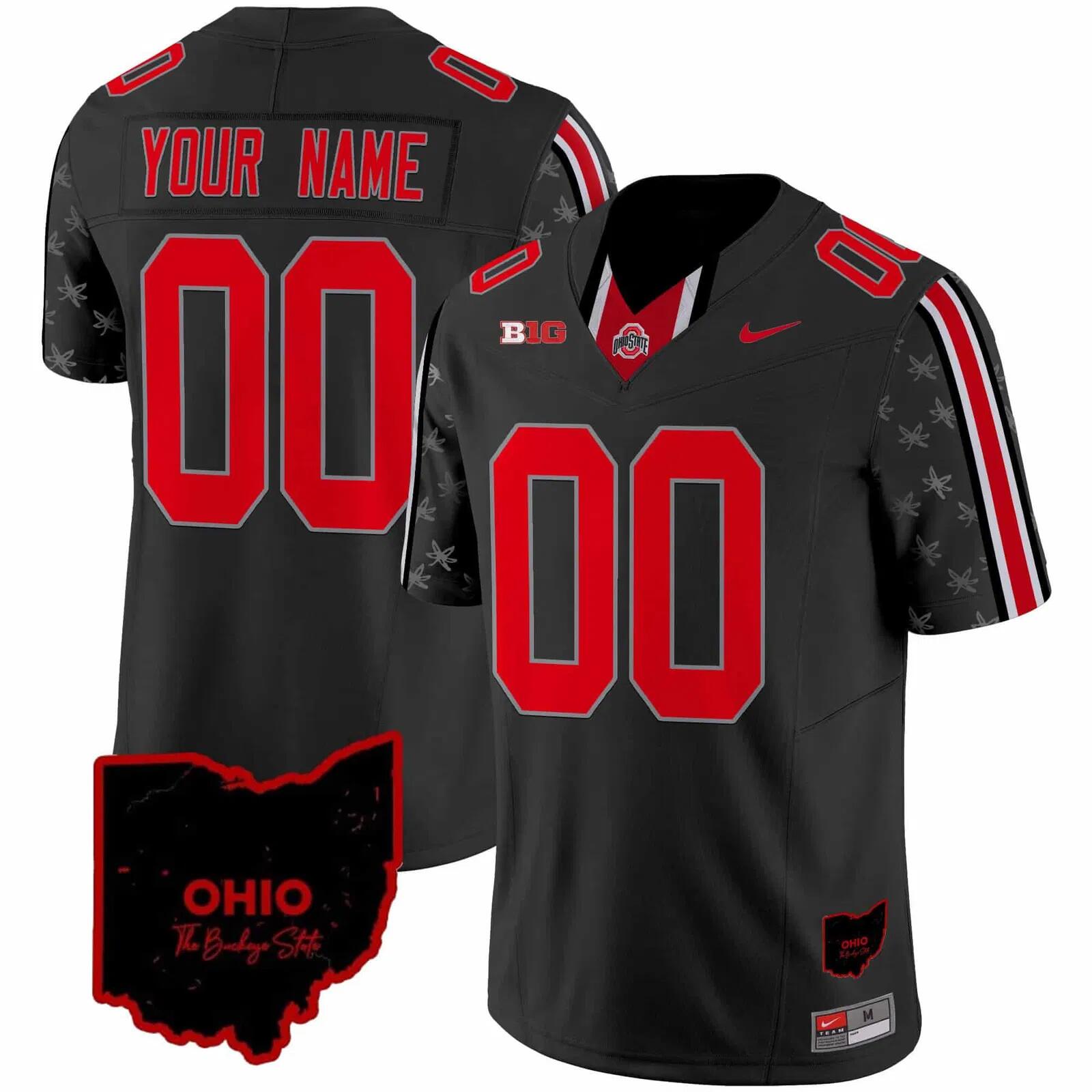 Men's Ohio State Buckeyes Active Player Custom Black 2024 F.U.S.E. With Home Patch Limited Stitched Jersey Men's Ohio State Buckeyes Active Player Custom Black 2024 F.U.S.E. With Home Patch Limited Stitched Jersey